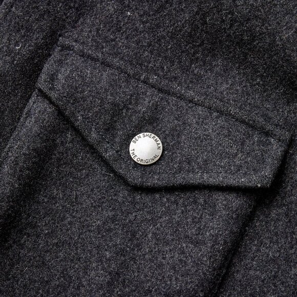 Vintage Ben Sherman Wool Pea Coat - Men's Medium - Picture 5 of 8